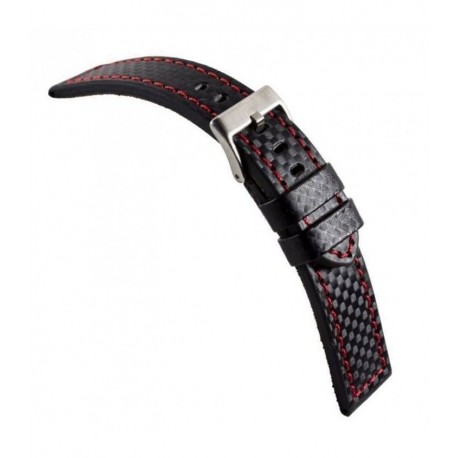 Correas de Reloj estilo Fibra de Carbon. Ref 382