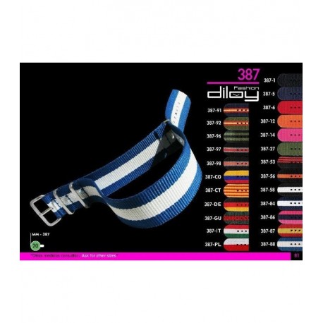 Correas de Reloj tipo NATO. Ref 387