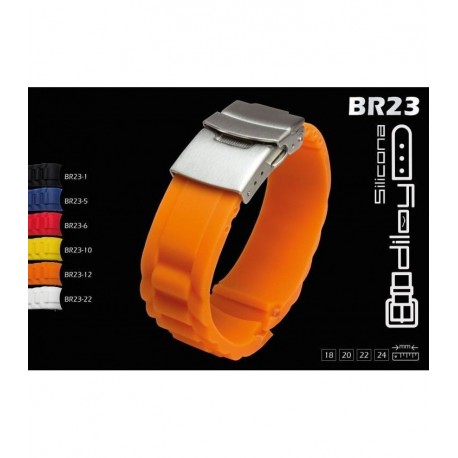Correas de Reloj de Silicona. Ref. BR23